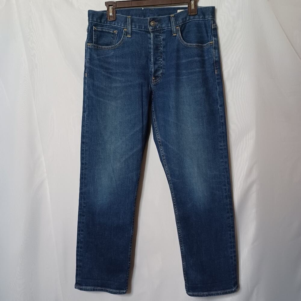 GAP 1969 Button Fly Dark Wash Stretch Denim Jeans. Size 6/28
